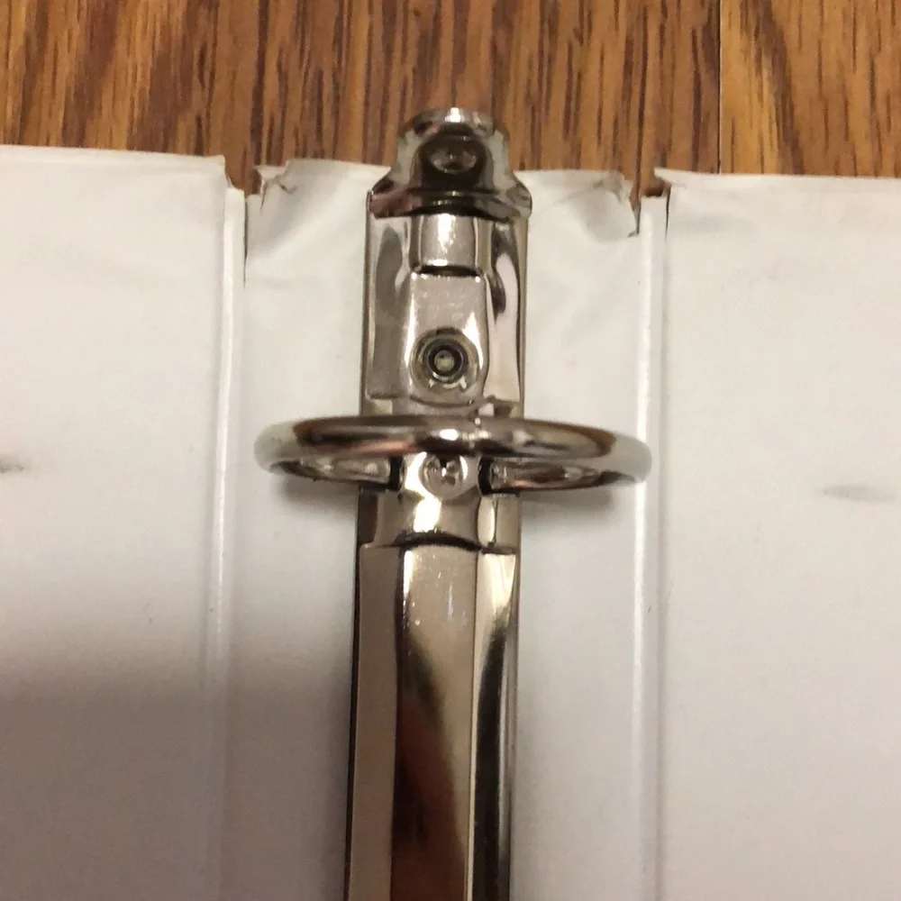 Lot of 3 white 3 ring binders